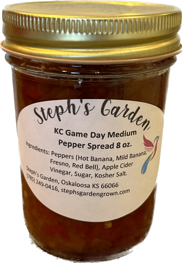 Steph's Garden- KC Game Day Medium Pepper Spread (8oz)
