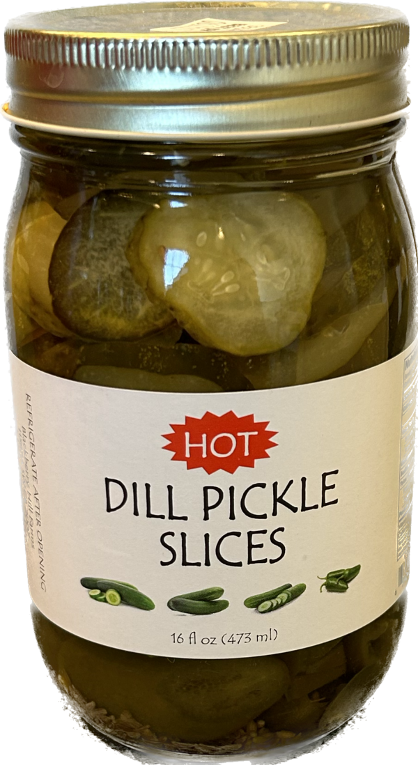 Local Hot Dill Pickle Slices (16oz)