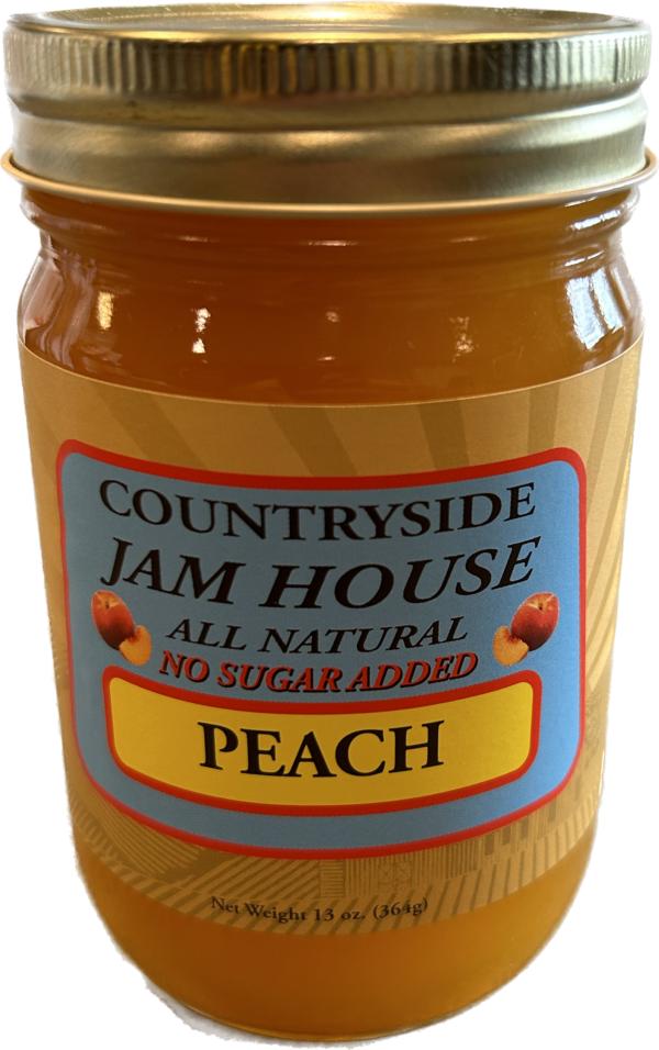 Local Peach Jam No Added Sugar (13oz)